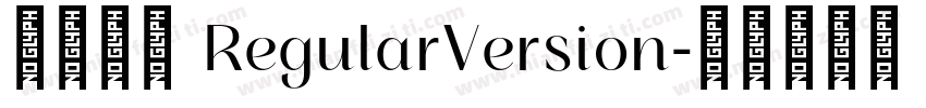 方正行黑 RegularVersion字体转换